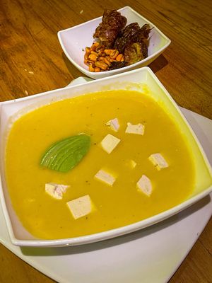Locro- squash soup  at El Maple in Quito