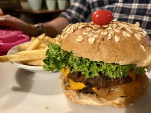 Regordete del Maple (double burger)  at El Maple in Quito