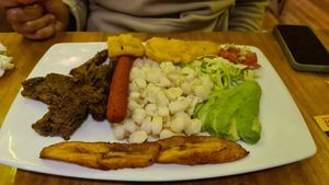 Ecuadorian dish: sustento del altiplano at El Maple in Quito