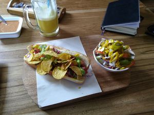 Hot dog!! at El Maple in Quito