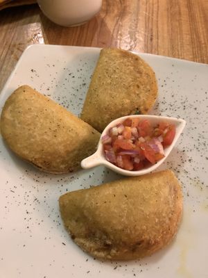 Empanadas veganas  at El Maple in Quito