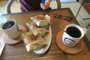 triple delight at Canezees Doughnut - Kenzies Donut Factory in Fukuoka