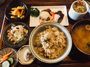 Set meal- changes from day to day at Bejita in Hamamatsu