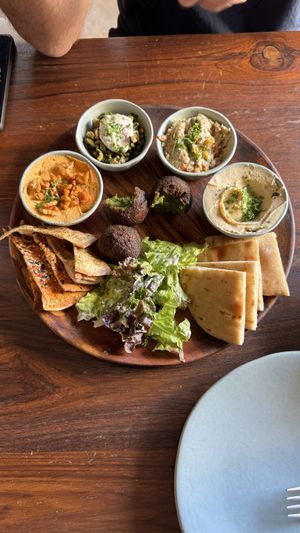 Falafel plate  at Greenr Cafe in Gurgaon