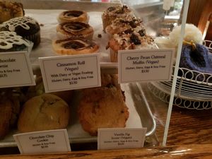Some vegan baked items at Ethereal Confections  in Woodstock