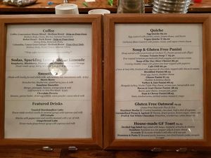 Food menu at Ethereal Confections  in Woodstock