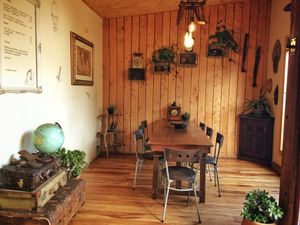 Front shop seating  at Timbuktu Nomadic Deli in Waiheke Island