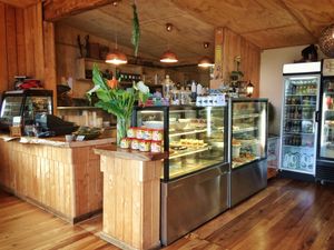 Main counters at Timbuktu Nomadic Deli in Waiheke Island