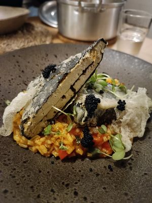 Vegan fried fish #Veganuary at Outro Lado in Faro