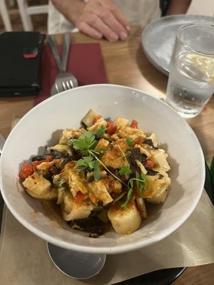 Vegan octopus saladd  at Outro Lado in Faro