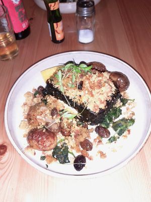 Roasted tofu at Outro Lado in Faro