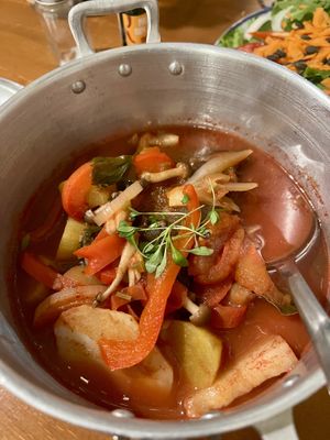 Fish stew  at Outro Lado in Faro