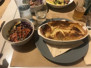 Canelones de beringela at Outro Lado in Faro