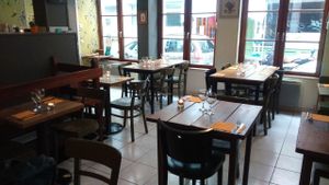 inside restaurant at De Rode Koe in Lille