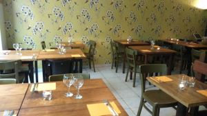 inside restaurant at De Rode Koe in Lille