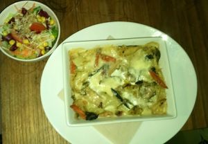 lasagne végétarien at De Rode Koe in Lille