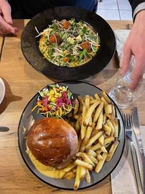 Lovely main courses  at De Rode Koe in Lille