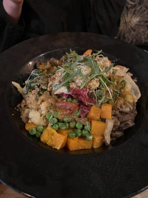 Vegetarian bowl  at De Rode Koe in Lille