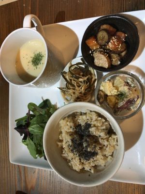 Simple Course menu.  at Organic Cafe Han in Tokyo