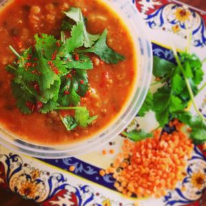 Lentils Indian Dahl at V on Wheels in Tauranga