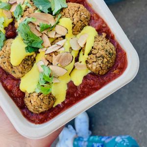 Falafel at V on Wheels in Tauranga