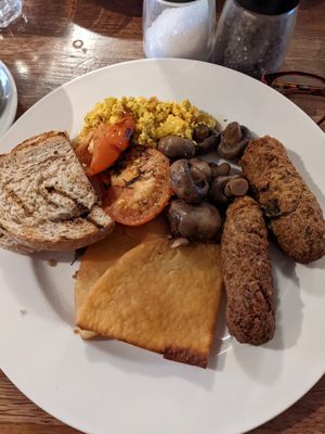 Vegan breakfast at The Left Bank in Glasgow