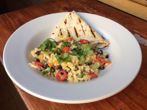 mexican eggs at The Left Bank in Glasgow