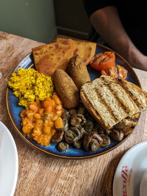 Vegan breakfast at The Left Bank in Glasgow