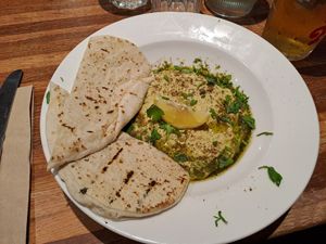 Hummus at The Left Bank in Glasgow