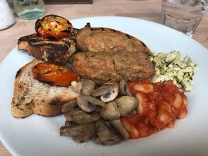 Vegan haggis!! at The Left Bank in Glasgow