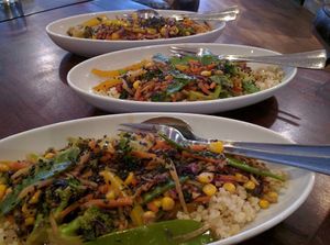 rice with veggies at Artisan in Schladming