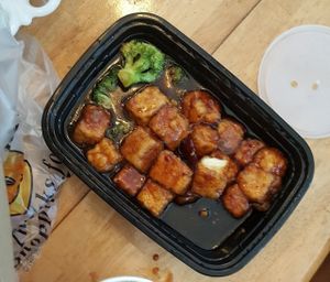 General Tso tofu  (tofu only) take out  at Super China  in New Port Richey