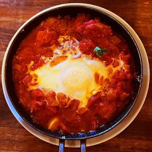 shakshuka at Gojo Paradiso in Kyoto