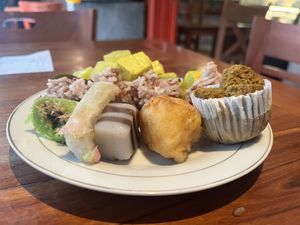 Balinese vegan desserts!  at Sawobali  in Ubud