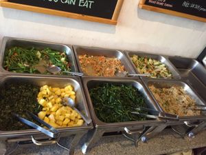 buffet at Sawobali  in Ubud