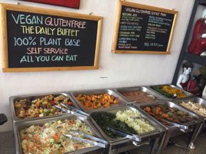 buffet at Sawobali  in Ubud