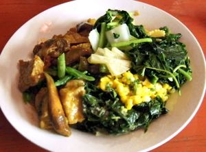 Buffet food.  at Sawobali  in Ubud