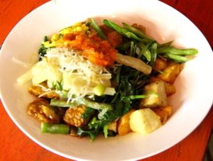 Buffet food.  at Sawobali  in Ubud