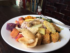 buffet food at Sawobali  in Ubud