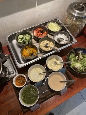 Salad section #Veganuary at Sawobali  in Ubud