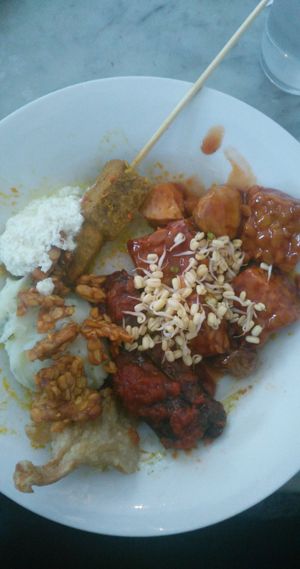 Eggplant with tomato sauce was so good at Sawobali  in Ubud