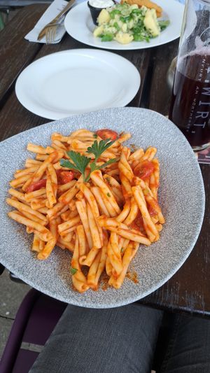 pasta pommodoro at UNI.WIRT. in Klagenfurt