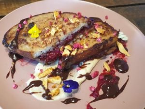 French toast at The Sweet Meadow in Echuca