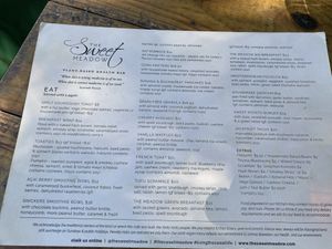 Great menu!   at The Sweet Meadow in Echuca