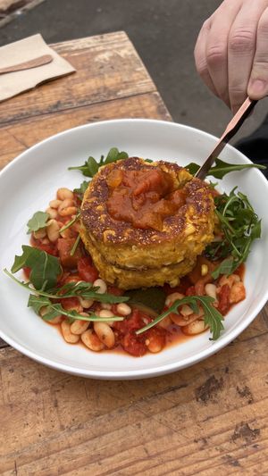 Corn Fritters  at The Sweet Meadow in Echuca