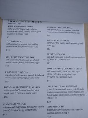 seasonal menu, autumn at The Sweet Meadow in Echuca