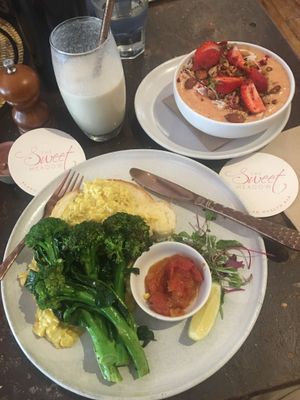 Amazing vegan cafe with a wide selection of breakfast, lunch and dessert options. at The Sweet Meadow in Echuca