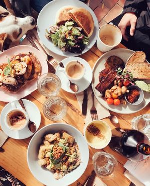 Lunch spread.  at The Sweet Meadow in Echuca