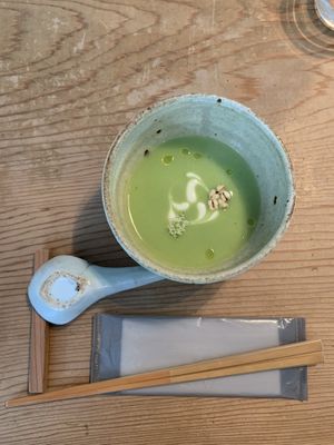 Frische Suppe als Starter  at Kousagisha Cafe in Kyoto