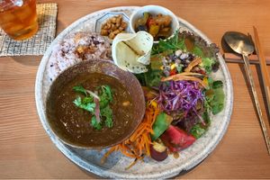 curry at Kousagisha Cafe in Kyoto